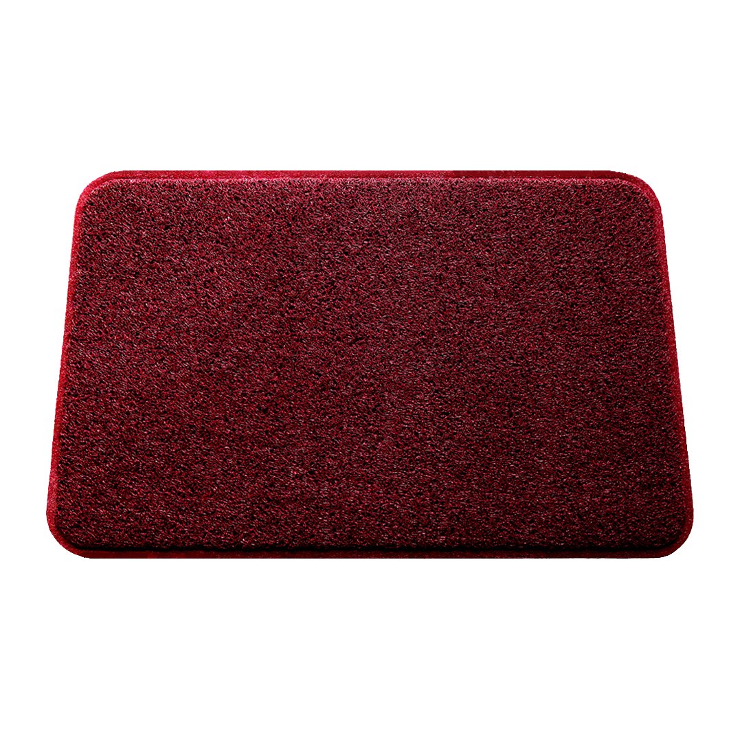 SMARTCATCHER 765857338927 Color Splash Collection Cushioned Comfort Non-Slip Mat, Polypropylene, Red Marsala Wine