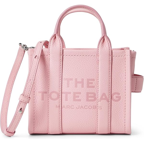 Amazon.com: Marc Jacobs The Leather Mini Tote Bag, Petal