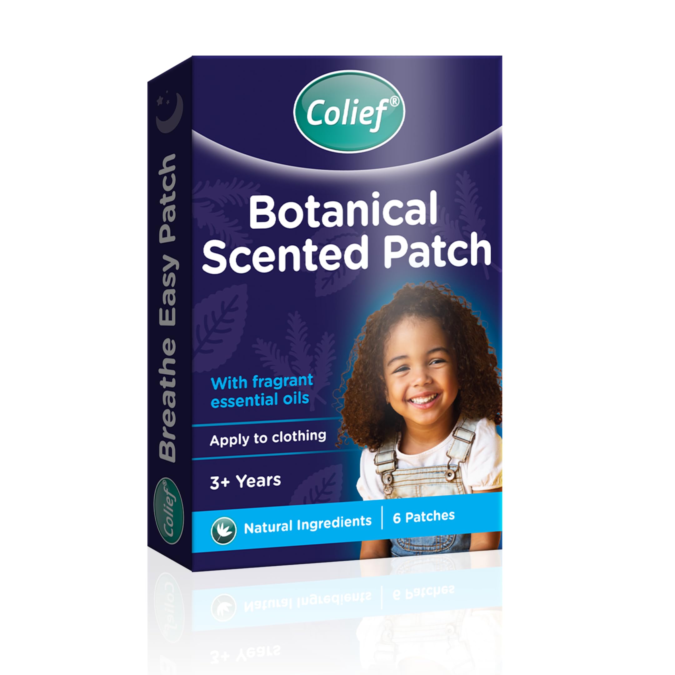 Colief - Breathe Easy Patches - Decongestant Patch for Kids - Eucalyptus and Peppermint - Applies to Clothing - Relieves symptoms of Cold, Flu and Nasal Decongestion - Easy Apply/Remove