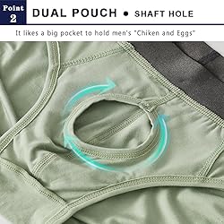 Cerahome Men's Boxers Briefs Fly Pouch Front Open