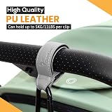 BeeGo Buggy Clips 2025 Award-Winning Stroller Hooks 2 Pack Grey view 7