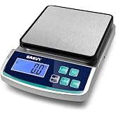 SASVY Digital Lab Scale 5000g x 0.1g oz/lb/g/kg Precision Electronic Scientific Scale Analytical Balance for Laboratory Jewelry Kitchen Includes Rechargeable Battery