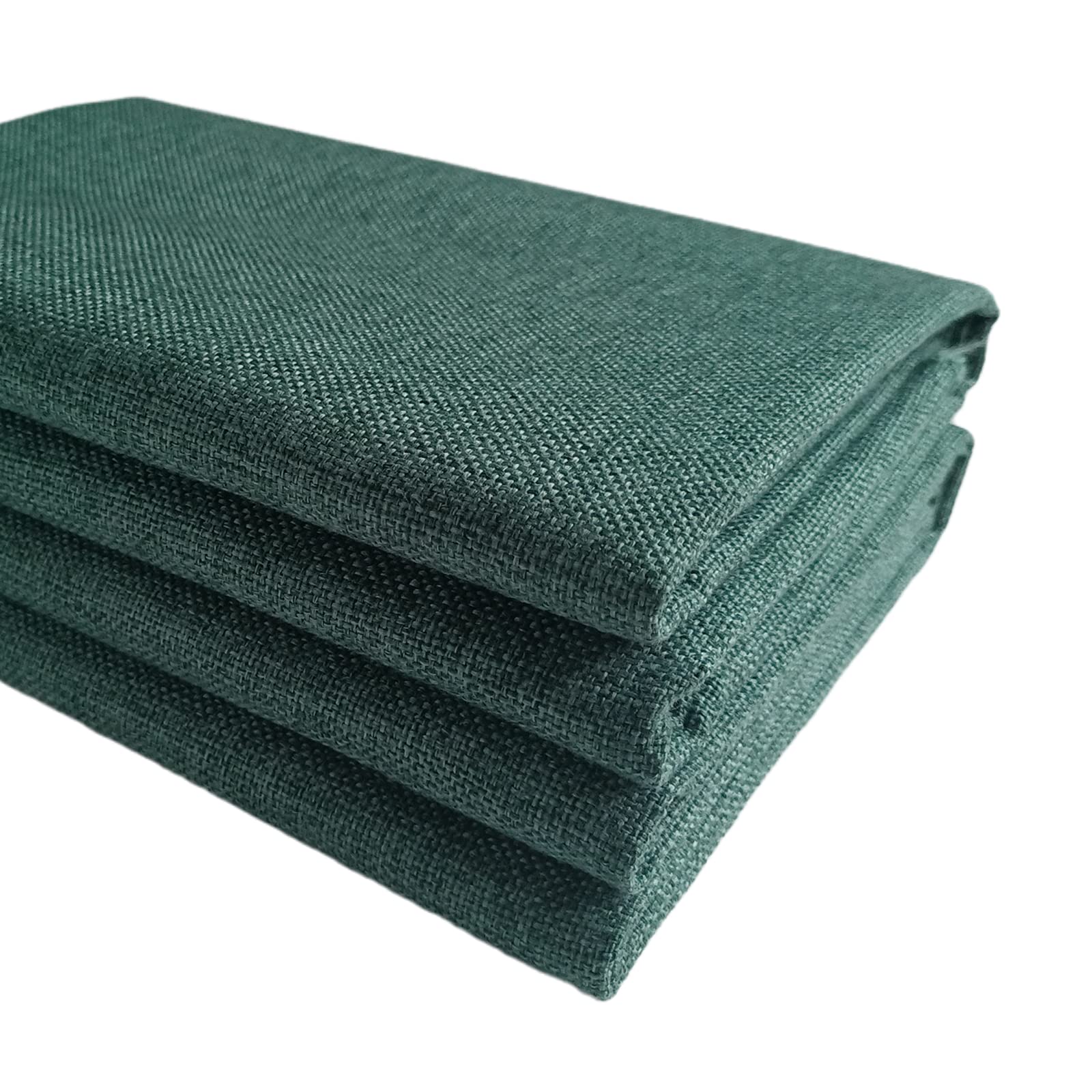 TinaKim Faux Linen Type Cloth Fabric, Sofa Chair Cover Upholstery Material Repair (Green 12, 1 Yard (57x 36 inch)) — image 1