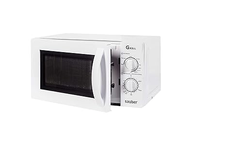 Sauber - Microondas con Grill HMS03WG - 20 litros - Color Blanco ...