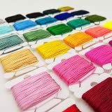 NEW NOAM 150 Pcs Colored Floss Bobbins Set with Embroidery Box & Stickers view 6