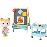 Sunny Days Entertainment Honey Bee Acres Paint &amp; Color Art Fun &ndash; 13 Piece Dollhouse Playset with Exclusive Fox Figure | Pretend Play Toys for Kids