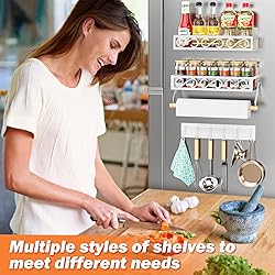 Bunoxea Spice Rack Magnetic for Refrigerator, 3