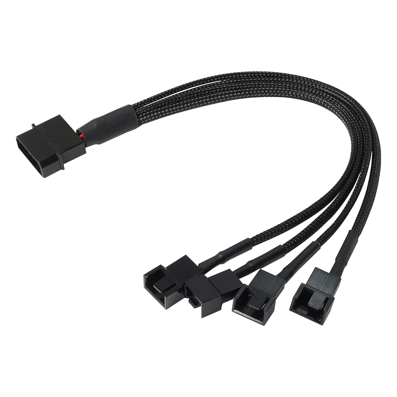 4Pin IDE to 3 Pin 4Pin Fan Adapter,4Pin Molex to 4 x 3 Pin / 4 Pin