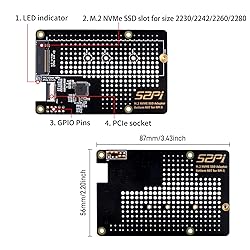 GeeekPi N07 PCIe M.2 M-Key NVMe SSD PCIe Peripheral