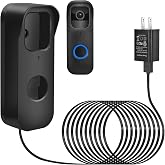 2in1 Power Cable with Adapter &amp; Adhesive Doorbell Mount Compatible with Blink Video Doorbell 1st-2023 Release, Doorbell Transformer with 16.4ft Charging Cord for Blink Video Doorbell Camera, No Drill