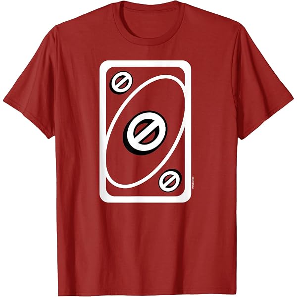 Amazon.com: UNO - Red Skip Card T-Shirt : Clothing, Shoes & Jewelry