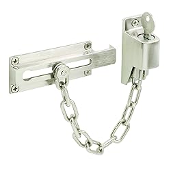 Prime-Line U 11093 Keyed Chain Door Guard, 3-1/4