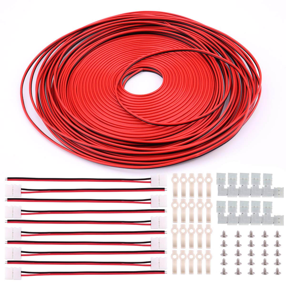 Buy 3528 2 Pin LED Strip Connector Kit 8mm LED Connector Kit Includes