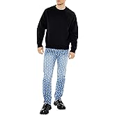 Forever 21 Mens Frayed Slim-fit Mid-Rise Jeans