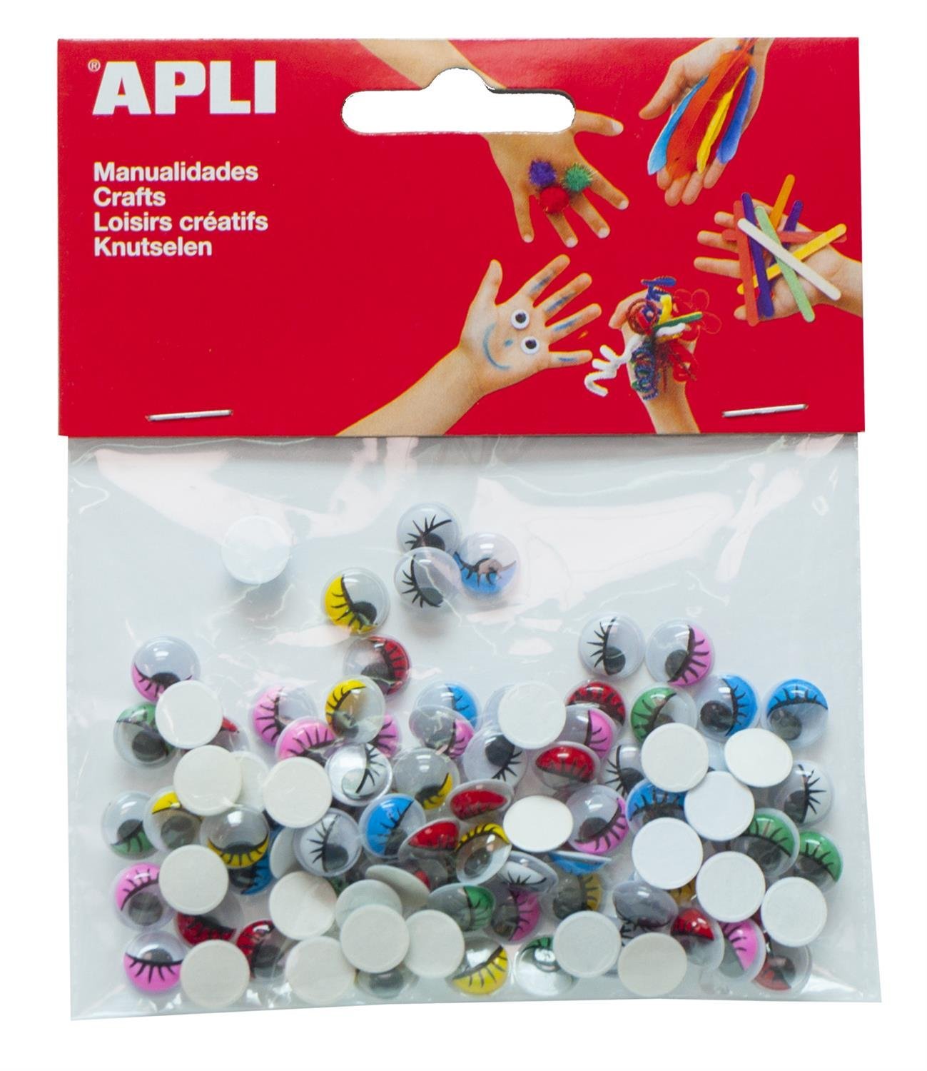 APLI- Mobile Eyes Oval Stickers Eyelashes