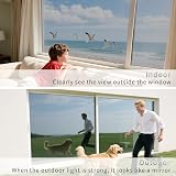 FILMGOO One Way Window Film Black Sliver 90x1000CM Daytime Privacy Non-Adhesive view 3
