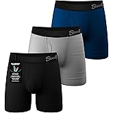 Shinesty Boxer Briefs for Men Pack of 3 - Hammock Support Pouch Underwear for Men with Fly