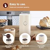VonShef Electric Coffee Grinder 60g 150W Cream Stainless Steel Blades view 3