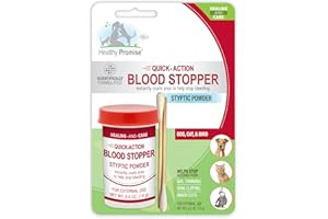 INTERPET Four Paws Healthy Promise Quick Action Blood Stopper Styptic Powder for Dogs & Cats, 0.5 Ounces (Pack of 1)