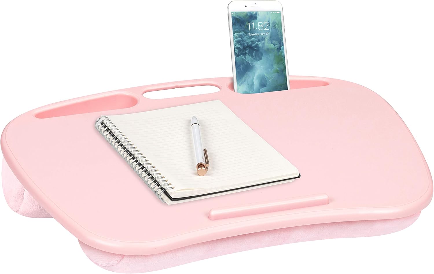 LapGear MyDesk Lap Desk with Device Ledge and Phone Holder, Pack of 12, Rose Quartz : Office Products