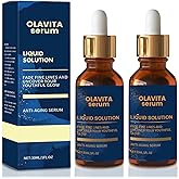Olavita Serum, Facial Serum, Liquid Solution Anti Aging Serum, Vitamin C & E Serum, Boosts Skin Collagen Production, Diminishes Fine Lines & Wrinkles for a Youthful Glow (2PCS)