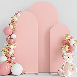 Wokceer Wedding Arch Cover Set of 3 Spandex Fitted