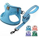BELLA & PAL Puppy Harness with Leash Set, Dog Harness for Small Dogs No Pull, Dog Leash for Puupy, Step in Harness for Extra 