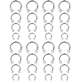 Cisyozi 20G 18G 16G 14G 12G Septum Rings 316L Surgical Steel Septum Jewelry Lip Rings Hoops Snake Bite Piercing Horseshoe Earrings Tragus Catilage Helix Daith Rook Piercing Jewelry for Women Men