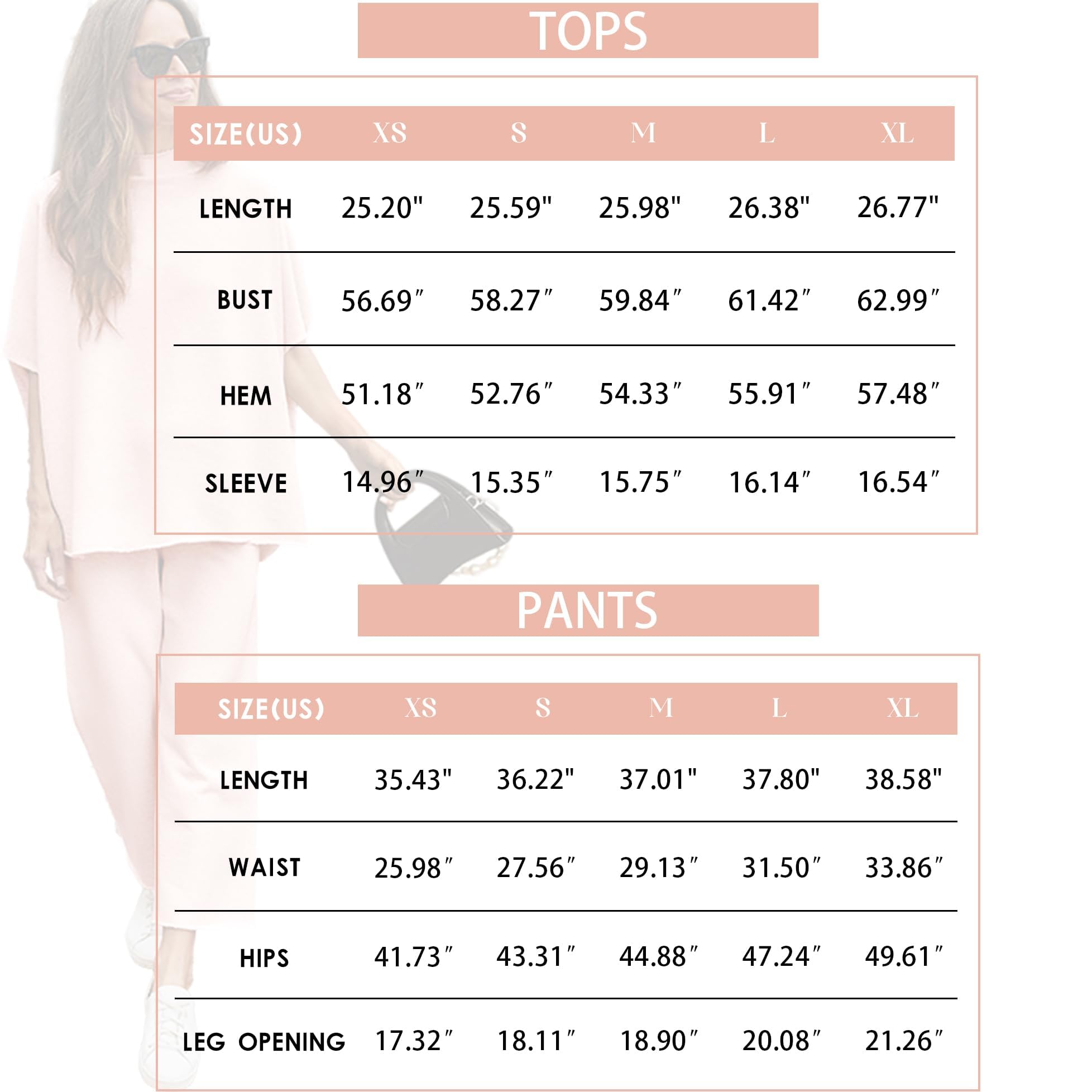 SeeLuNa Women's Two Piece Outfits 3/4 Batwing Sleeve Capelet Crew Neck Pullover Top Wide Leg Pants Lounge Set(Light Gray,L) - Image 6