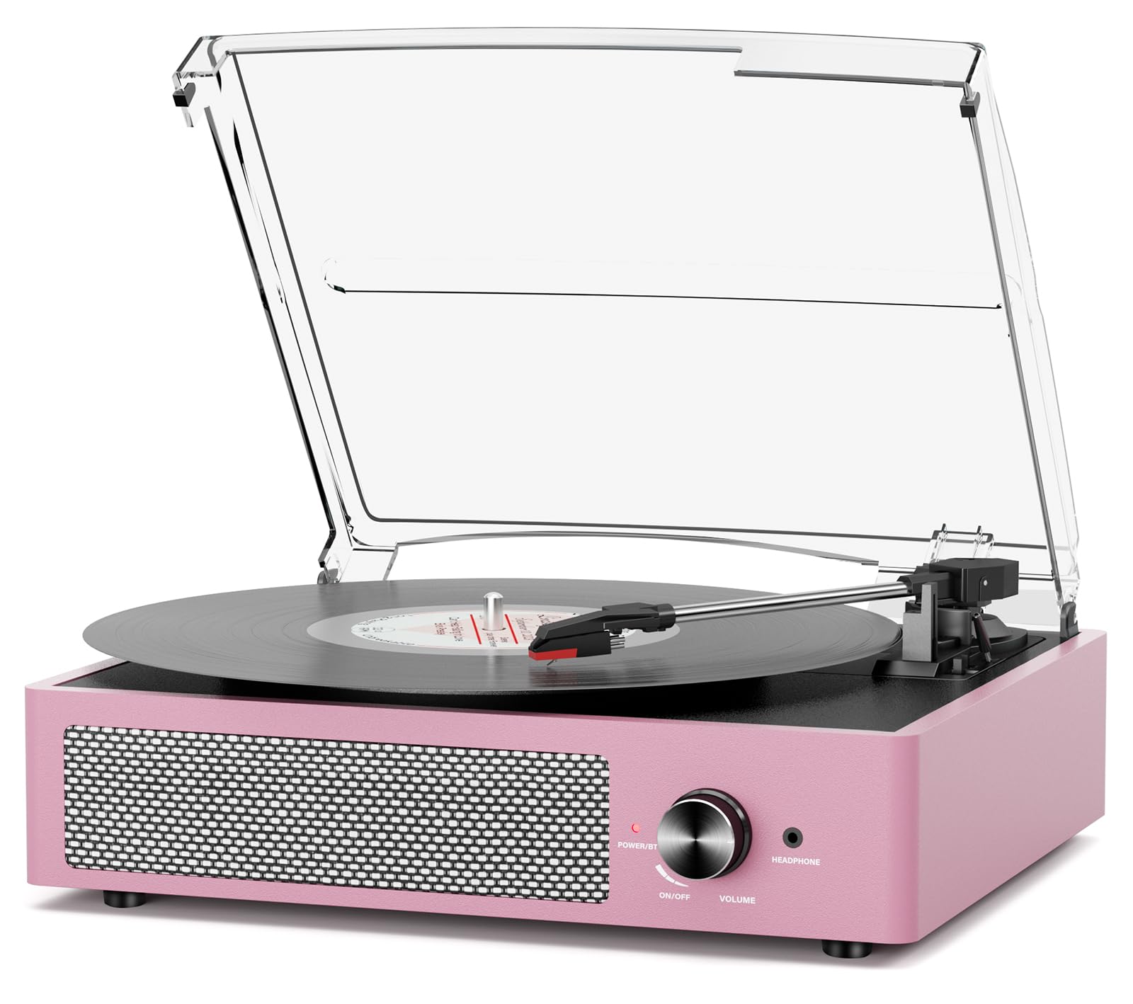 Record Player with Speakers Belt-Driven Vintage