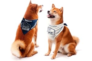 Little Earth 320603-SEAH-L-1: Seattle Seahawks Home and Away Pet Bandana Set
