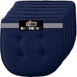 Gorilla Grip Tufted Memory Foam Chair Cushions, Set