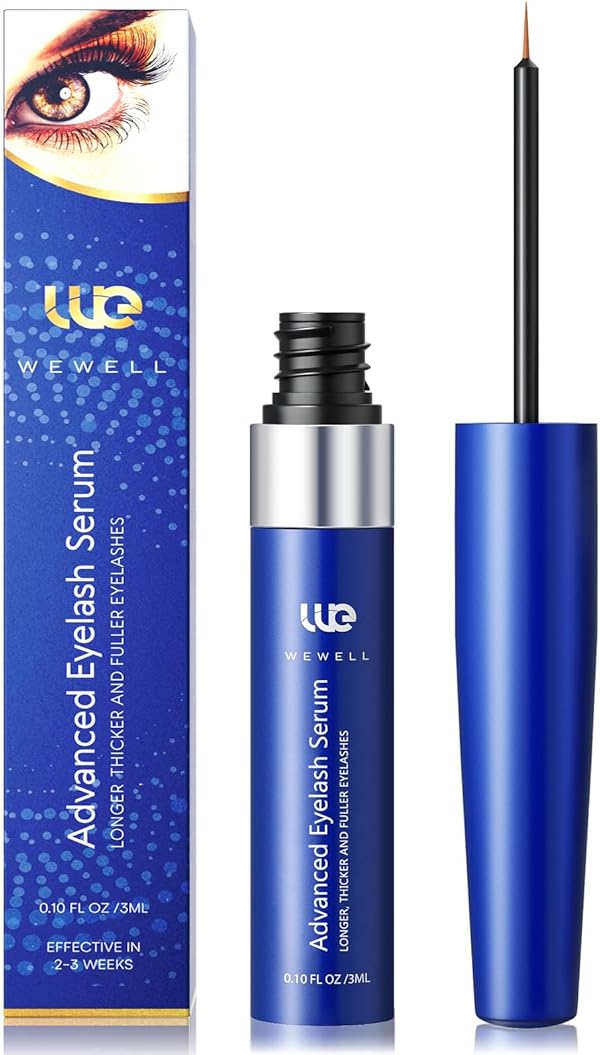 Wimpernserum ohne Hormone Lash Serum: Natürliche Formel - vegan - sorgt für lange dichte Wimpern und fördert das natürliche (Dark Blue)