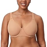 DELIMIRA Women's Inbarely Plus Full Coverage Bra Plus Size Underwire Unlined Seamless Bras
