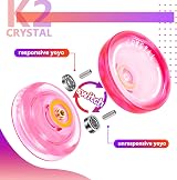 MAGICYOYO Crystal K2 Dual Purpose Yoyo Pink with Case and Strings view 4