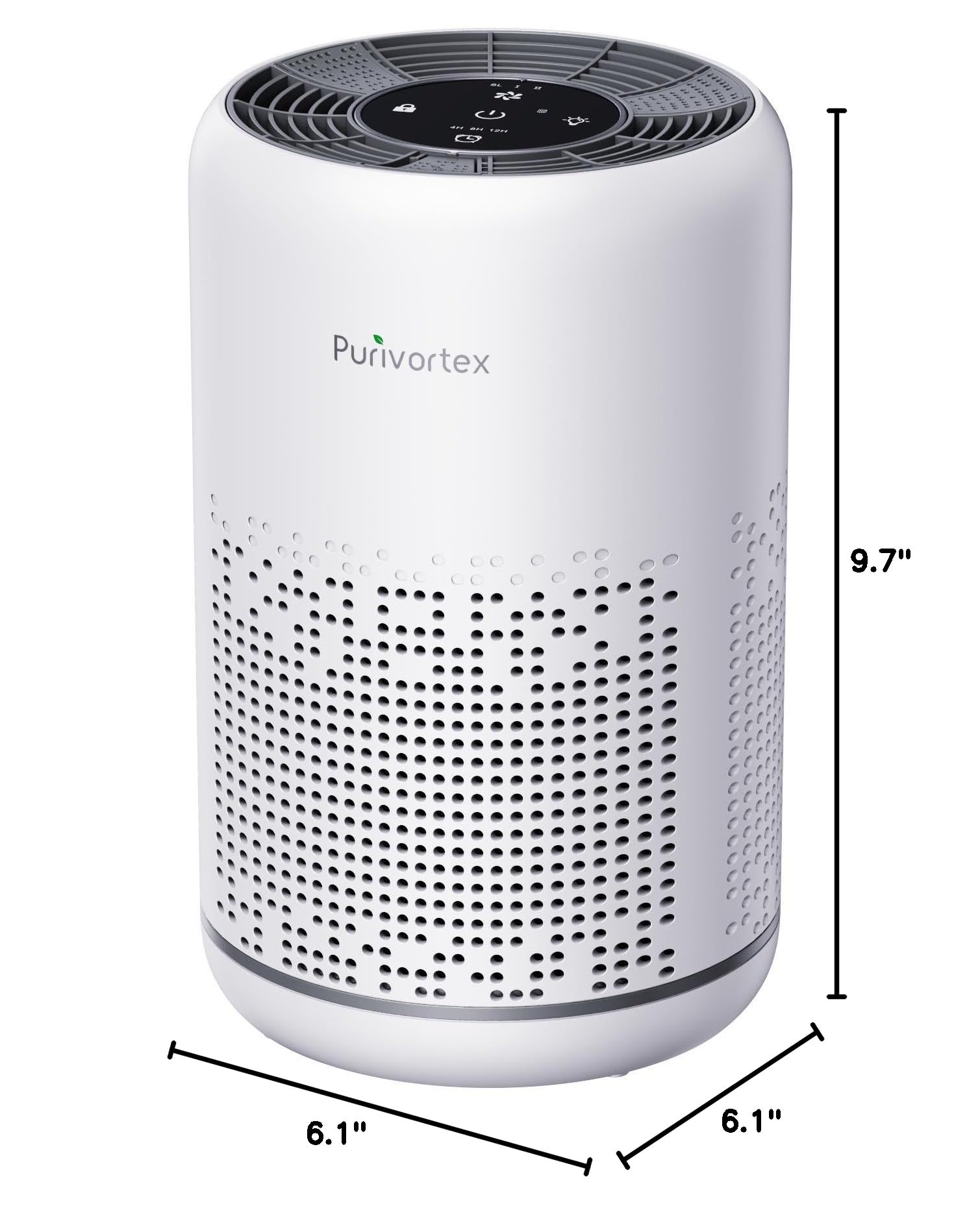 HEPA Air Purifier for Bedroom – Filters Smoke Dander Hair Odors - Portable with Fragrance Sponge - Sleep Mode and Speed Control - AC300 (White)