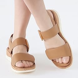 UBFEN Womens Flat Sandals Arch Support Open Toe