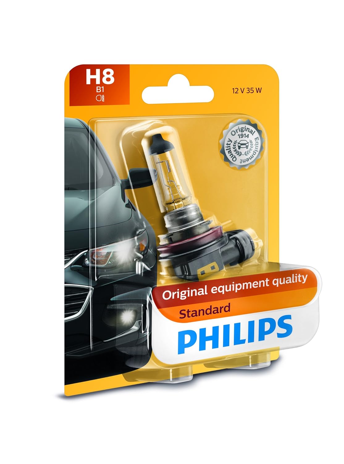 Philips H8 Standard Headlight Bulb, Pack of 1 Automotive