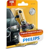 Philips 12360B1 H8 Standard Halogen Replacement Headlight Bulb, 1 Pack