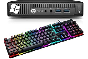HP Prodesk 400 G2 Mini PC Desktop Compter, Core i3-6100t 3.2GHz, 8GB DDR4 RAM, 256GB SSD, USB, WiFi+BT, Keyboard & Mouse, Win