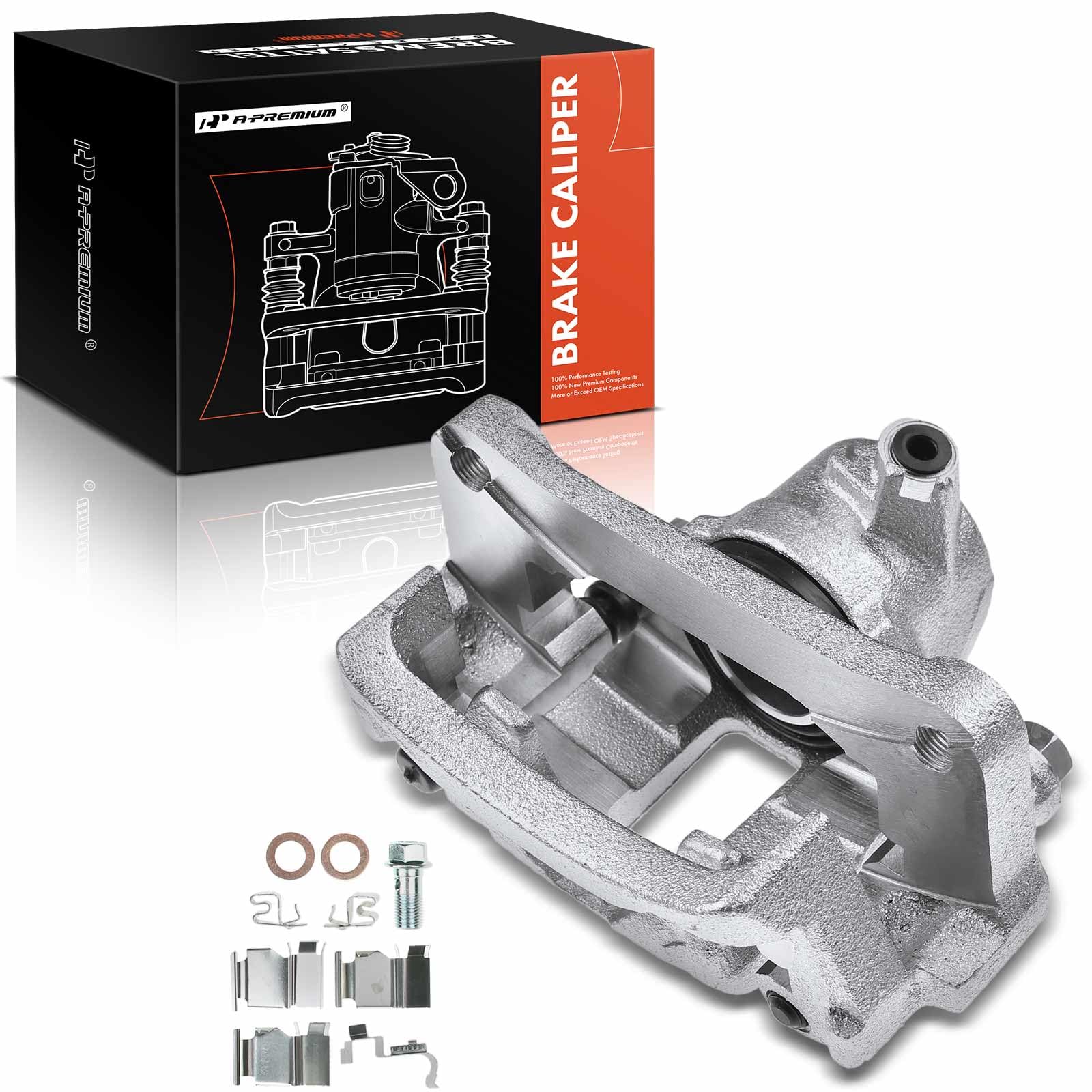 Photo 1 of A-Premium Disc Brake Caliper Assembly with Bracket Compatible with Select Toyota Models - 4Runner 2003-2009, FJ Cruiser 2007-2014 - Rear Left Driver Side
