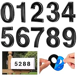 Ranslen 10 Pieces 2.76 Inch High House Numbers
