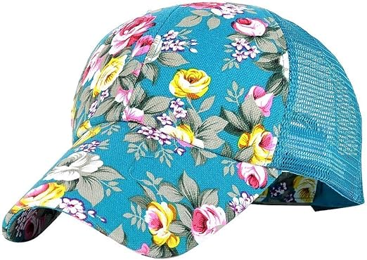 ladies floral baseball caps