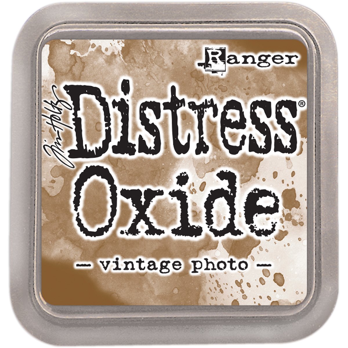 Ranger Tim Holtz Distress Oxide Pad Vintage Photo, DOPHOTO,Brown,1 Count (Pack of 1) 7.62 x 1.91 x 7.62 cm; 40 Grams