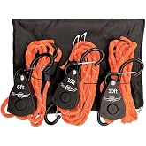 Flight Gear Aircraft Tie-Down Kit | Includes Orange Rope, Attachment Hooks, and Durable Storage Bag