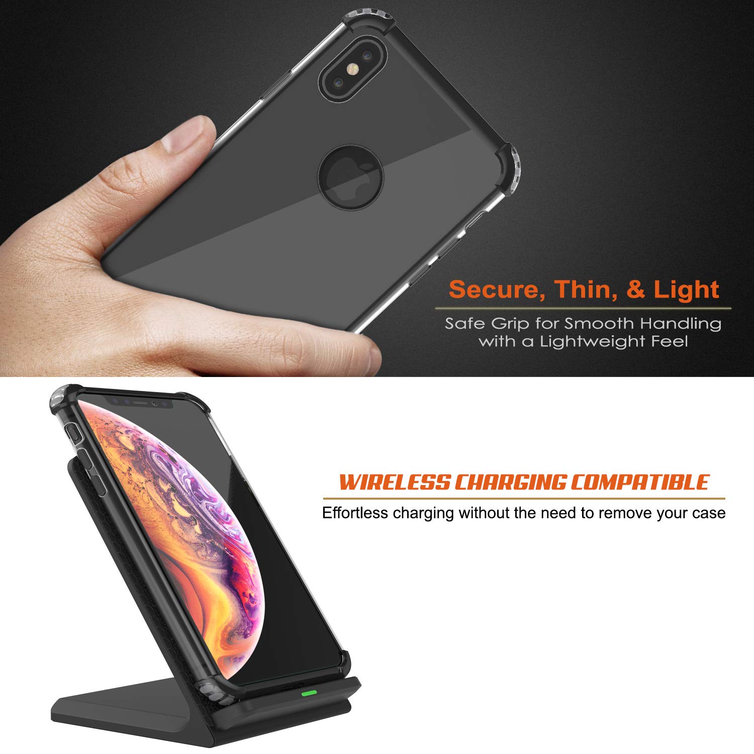 iPhone Xs Max Case, Punkcase [Blaze Series] Protective Cover W/PunkShield Screen Protector [Shockproof] [Slim Fit] Compatible for Apple iPhone Xs Max [Black]
