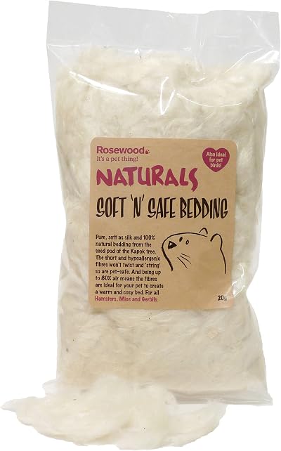 Rosewood Soft ‘n’ Safe Bedding 20g Kapok Fibre Nesting Material
