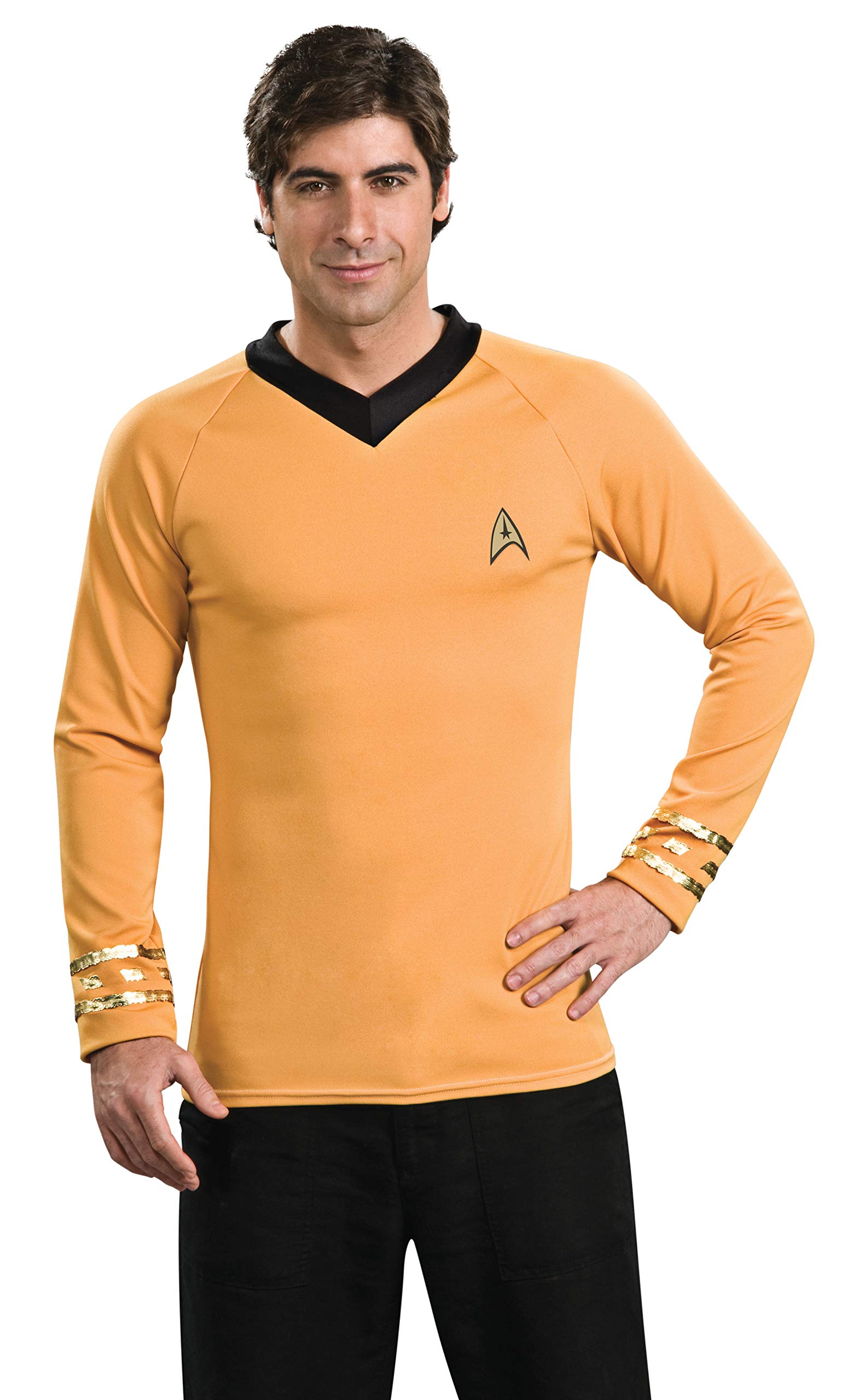 Rubie's Star Trek Classic Deluxe Gold Shirt Fancy Dress (Large)