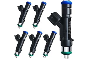 SeyPon Fuel Injectors Fits For Jeep: Wrangler 3.8L 2007-2011, For Chrysler: Town & Country 3.8L 2008-2010, For Dodge: Grand Caravan 3.8L 2008-2010, OEM # 0280158119 (6 Pcs)