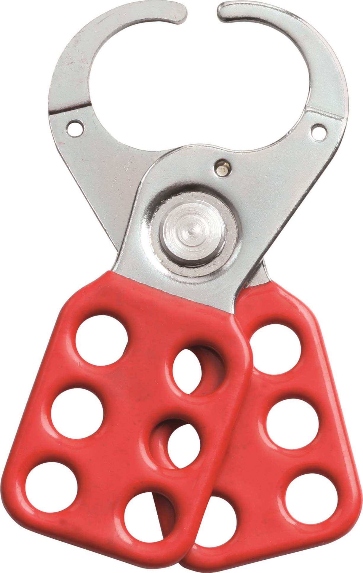 CATU ALM-6/25 Heavy Duty Steel Coated Metallic Reel Clamp, Red, Clamp Diameter 25 mm, 9 mm Holes, 112 mm Length